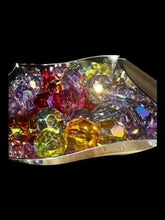 20MM HEXAGON COLORFUL CLEAR BEADS