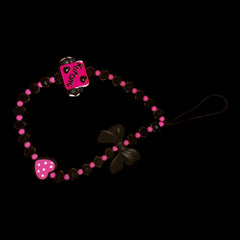 Black & Hot Pink (Kuromi) Backpack chain