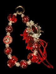 BLOSSOMING RED PURSE CHAIN