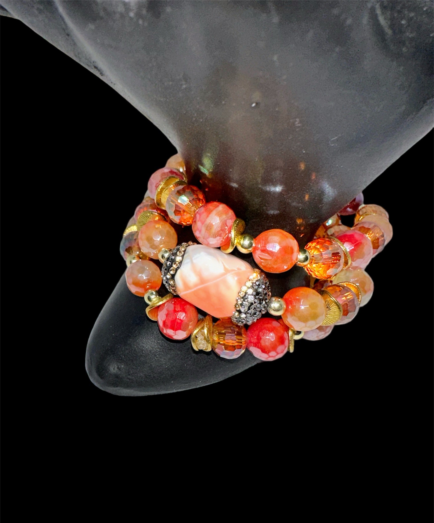 Rustic Orange Gemstones