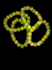 GREEN GRAPES 4PC BRACELET SET