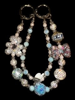 LIGHT BLUE RHINESTONE BUTTERFLY