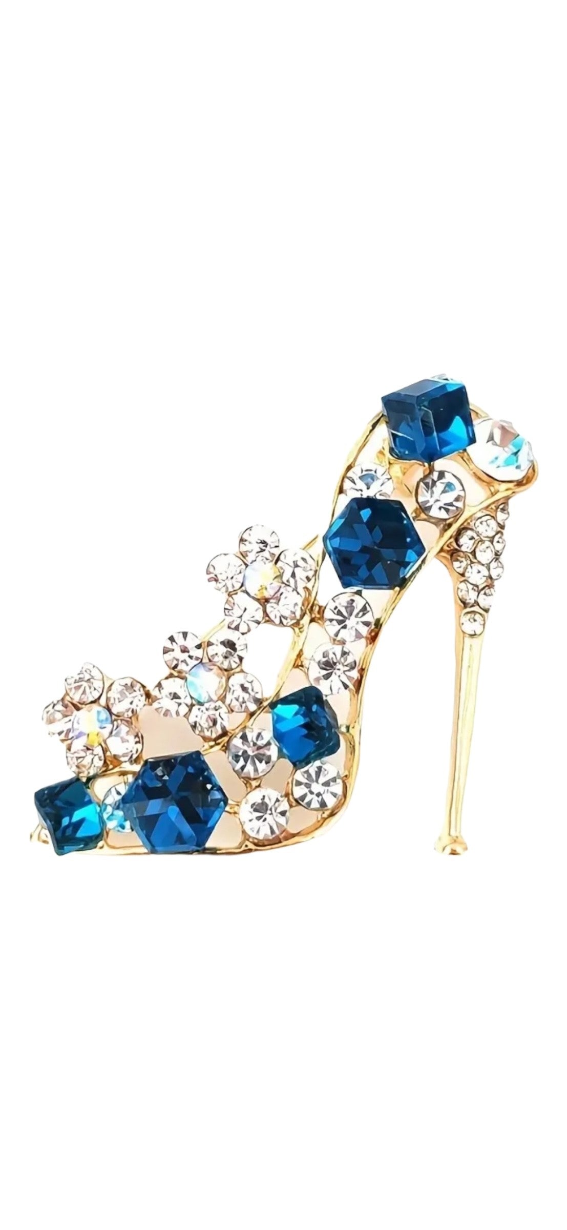 The Blue Shoe Brooches (Gold)