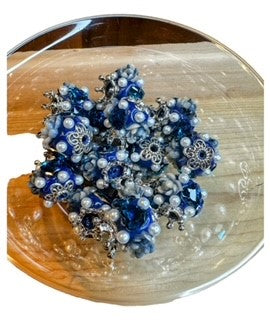 Blue Fancy Pearl Bead