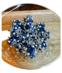 Blue Fancy Pearl Bead