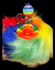 Rainbow Foxtail Keychain